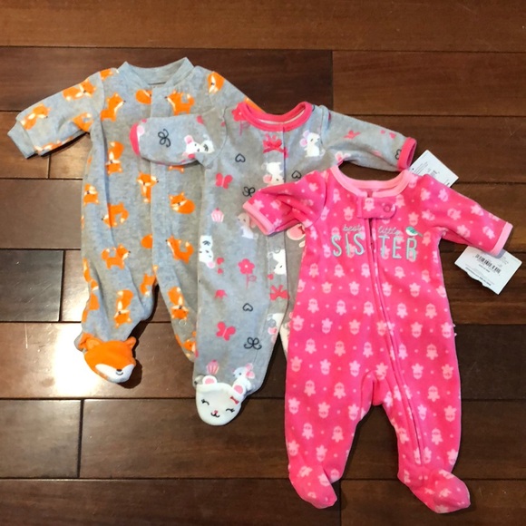 preemie fleece sleepers